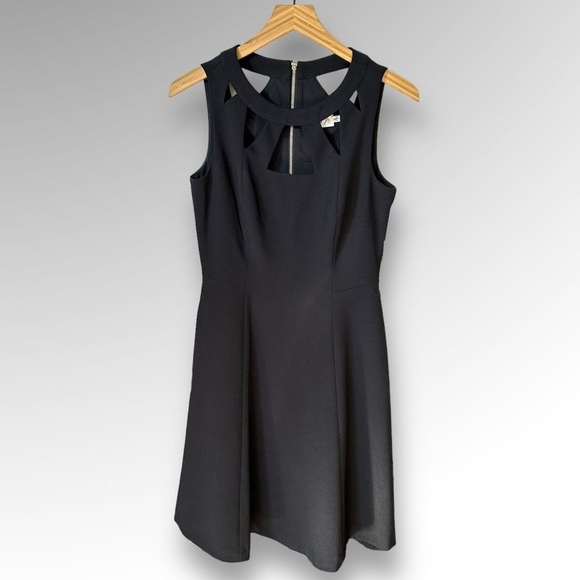 Eliza J Dresses & Skirts - Eliza J Dress Size 4. Cut Out Sleeveless Black Sheath Dress Womens